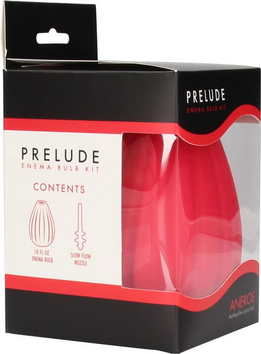 Actual product image Aneros Prelude Enema Bulb Kit - Red (Intimate washing lotion)