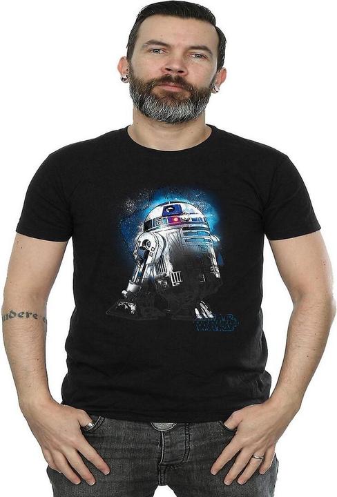 Immagine prodotto Star Wars Maglietta in cotone brossurato R2-D2 per uomo (L)