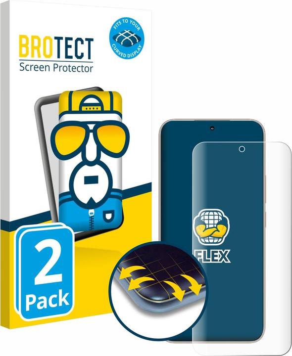 Actual product image BROTECT Full-Screen Protector (2 Piece, Samsung F400)