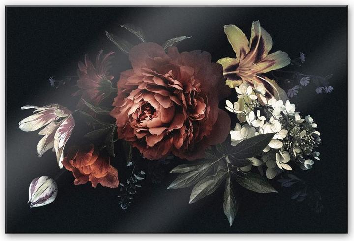Image du produit Trenddeko Bouquet de fleurs rouge (200 x 130 cm)