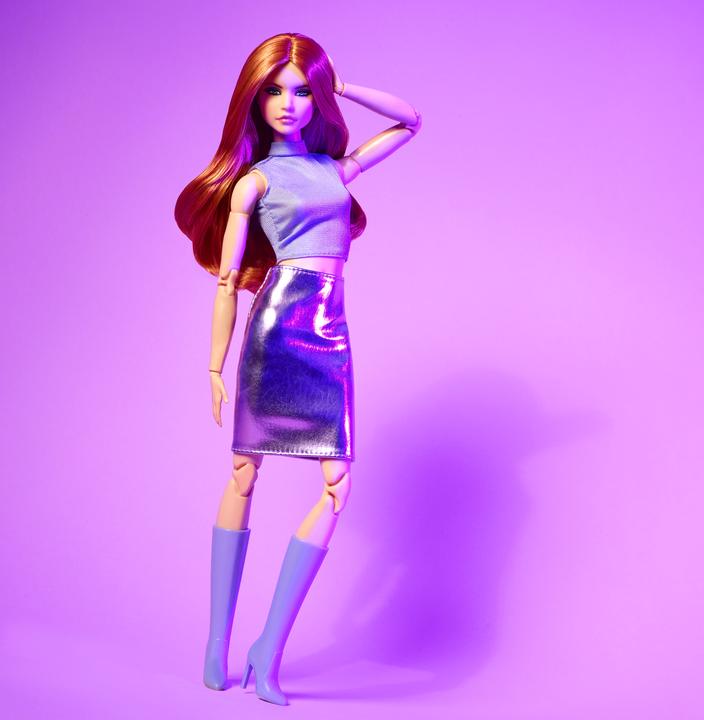 Actual product image Barbie Signature Looks - Lilac Dress Red Hair
