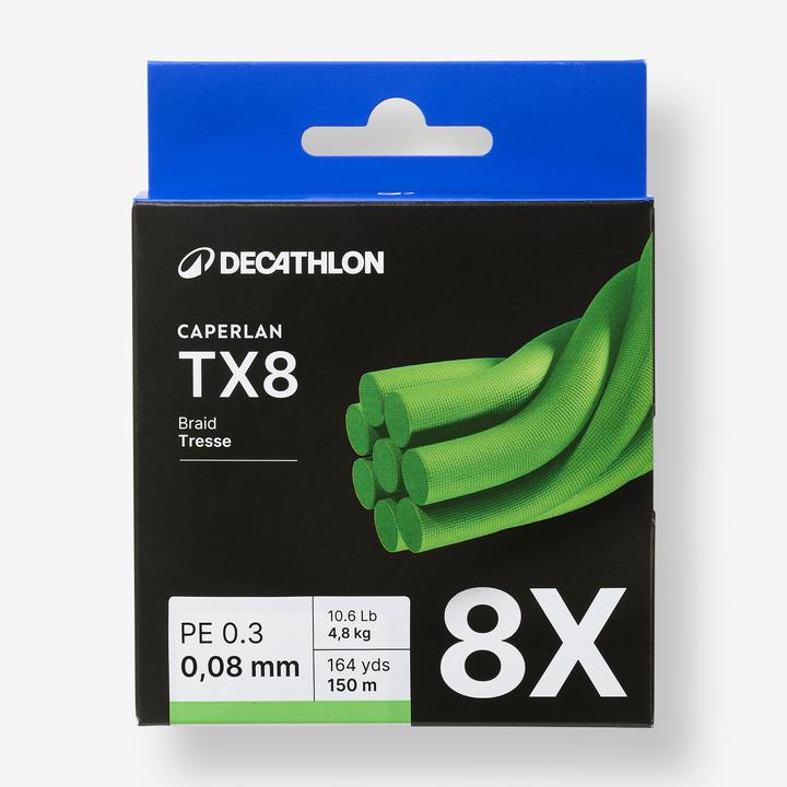 Produktbild Caperlan Multifilschnur TX8 gelbgrün Spinnfischen