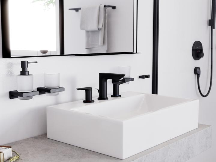 Produktbild hansgrohe AddStoris Zahnputzbecher, Wandmontage, mattschwarz