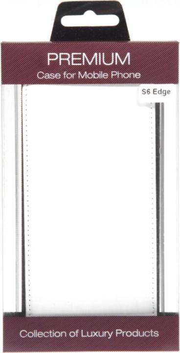 Produktbild OEM Slim Leather Flip Case Galaxy S6 Edge - White (Samsung Galaxy S6 Edge)