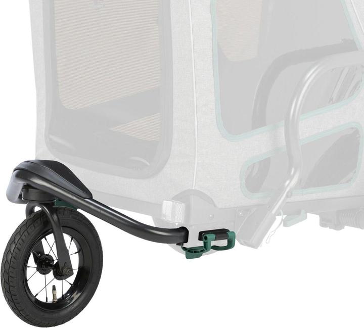 Produktbild Trixie Jogger-Umbausatz für Fahrradanhänger, Grau/Salbei (Hund, Faltbar)