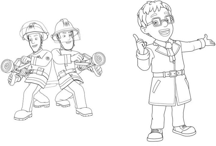 Image du produit Sam le pompier : Livre de coloriage avec autocollants de fenêtre
