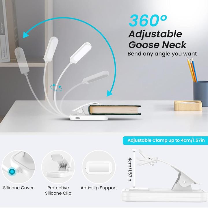 Immagine prodotto Garite Lampada da lettura LED Deluxe (11.50 cm, 60 lm)