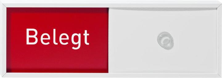 Actual product image Moedel Vacant/occupied display, in 5 languages, WxHxD 150.5 x 50.5 x 6 mm, white.