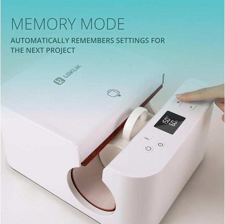 Actual product image Loklik Auto Tumbler Heat Press *white* (Accessories)