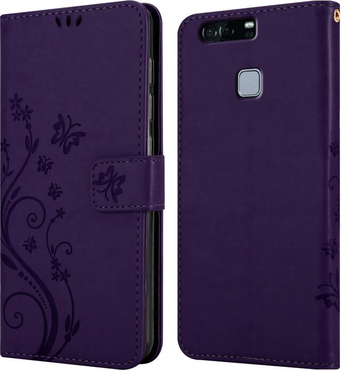 Productafbeelding Cadorabo Bloemen Boekomslag (Huawei P9 Plus)