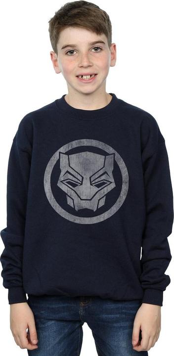 Actual product image Boys Black Panther Distressed Icon Sweatshirt (152, 158)