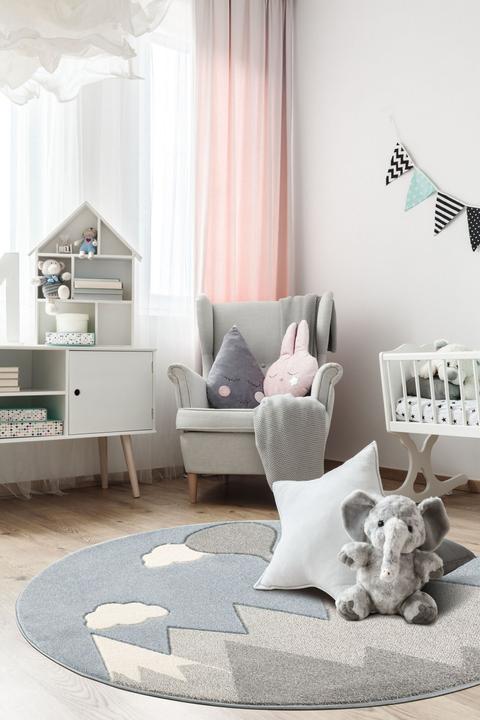 Immagine prodotto Scandic Living tappeto rotondo, montagne (Ø 133 cm)