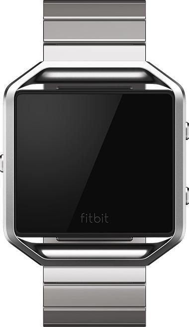 Image du produit Fitbit Bracelet en acier inoxydable flamboyant avec cadre (Acier inoxydable, Flamboyer)