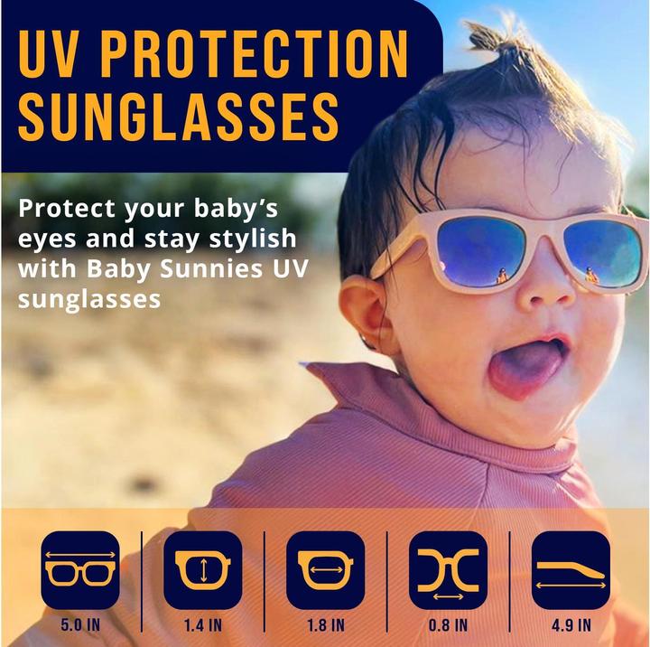 Actual product image Baby Sunnies Baby-Sonnenbrille mit Band Peach