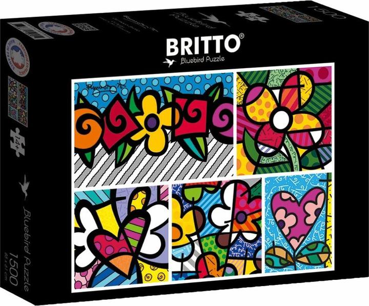 Produktbild Bluebird Puzzle Collage: Herzen und Blumen 1500 Teile (1500 Teile)