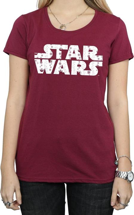 Immagine prodotto Star Wars Christmas Logo Maglietta Donna (XXL)