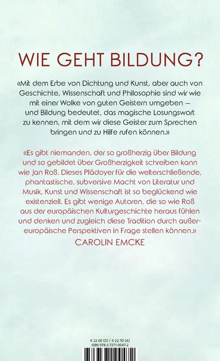 Immagine prodotto Bildung – eine Anleitung (Tedesco, Jan Ross, 2020)