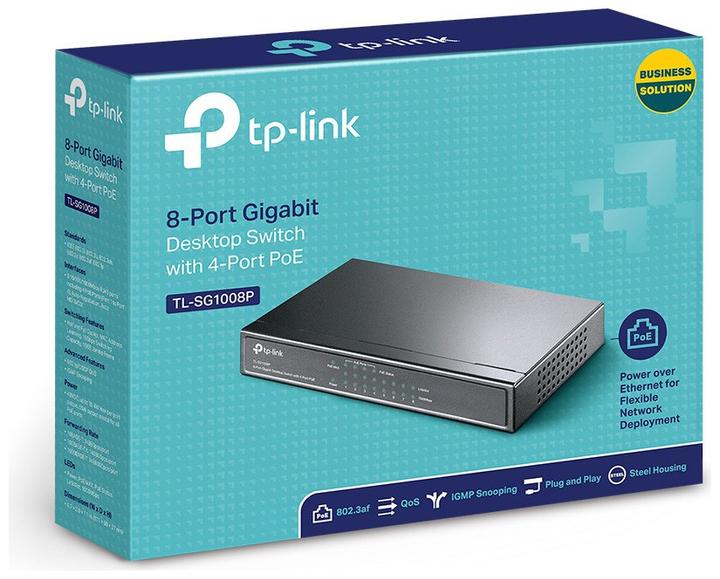 Image du produit TP-Link Tl-Sg1008p (8 Ports)