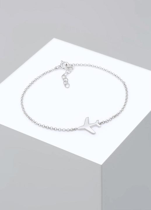 Image du produit Elli Erbskette mit Flugzeug-Anhänger (16 cm, Argent Sterling)