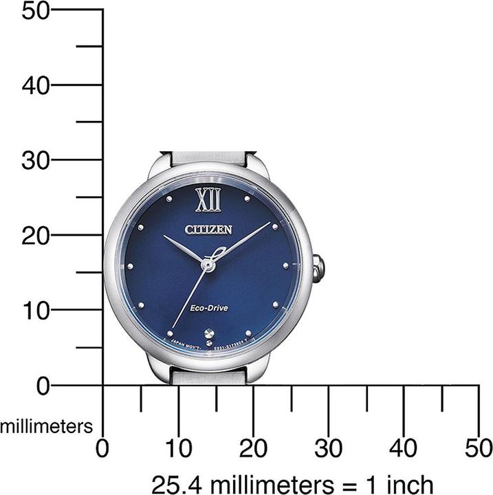 Actual product image Citizen EM0920-86L Eco-Drive Elegance 28mm 5ATM (Analogue wristwatch, 28 mm)