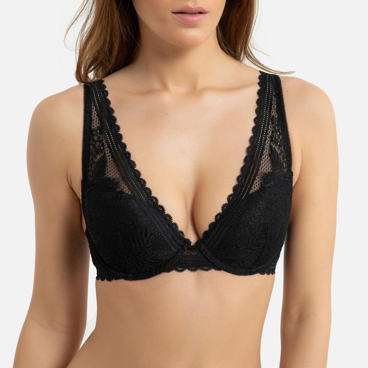 Image du produit La Redoute Collections Soutien-gorge en dentelle foulard en matière recyclée (80 A)