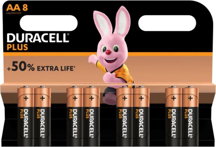 Duracell Plus (8 Stk., AA, 1500 mAh)
