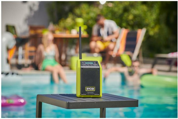 Image du produit Ryobi RRDAB18-0 18 V ONE+ Radio Bluetooth sans fil, DAB/DAB+ Fun (AM, FM, DAB, Bluetooth)