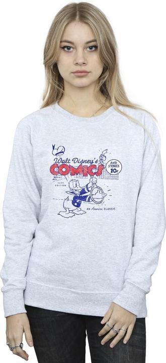 Actual product image Disney Womens/Ladies Donald Duck Comics Sweatshirt (XL)