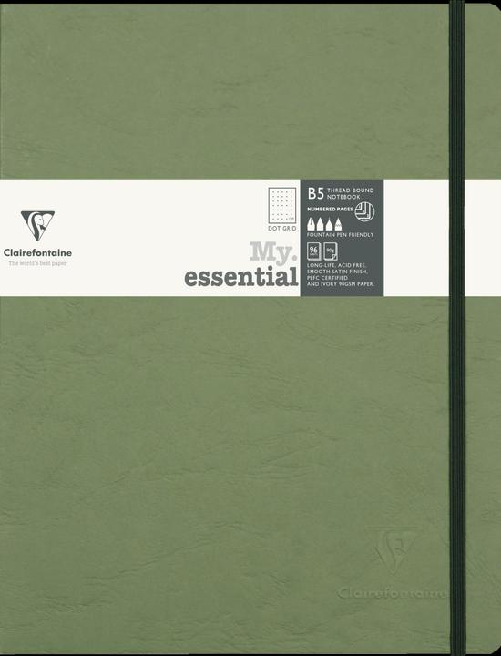 Actual product image Clairefontaine Age Bag Notebook (B5, Checked, Hardcover)