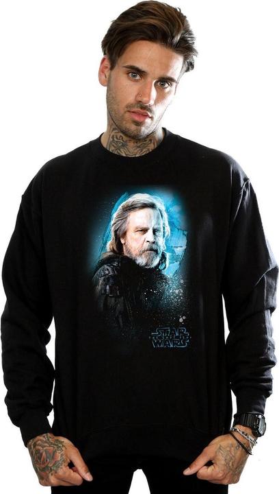 Actual product image Star Wars Mens The Last Jedi Luke Skywalker Brushed Sweatshirt (L)