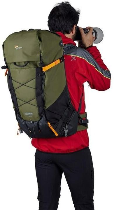 Actual product image Lowepro PhotoSport X BP AW Green Lin (Camera shoulder bag, 48 l)