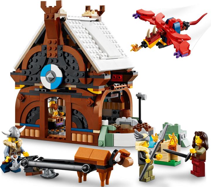 Produktbild LEGO Wikingerschiff mit Midgardschlange (31132, LEGO Creator 3-in-1)