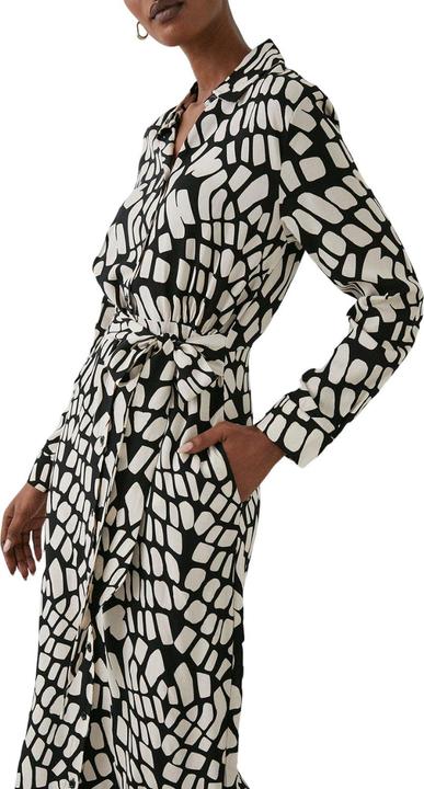 Actual product image Principles Womens/Ladies Abstract Belt Long-Sleeved Shirt Dress (38 D)