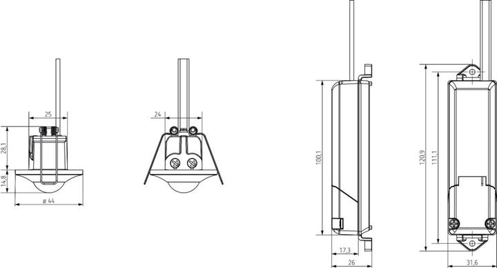 Actual product image Theben thePiccola S360-100 DE WH (8 m)
