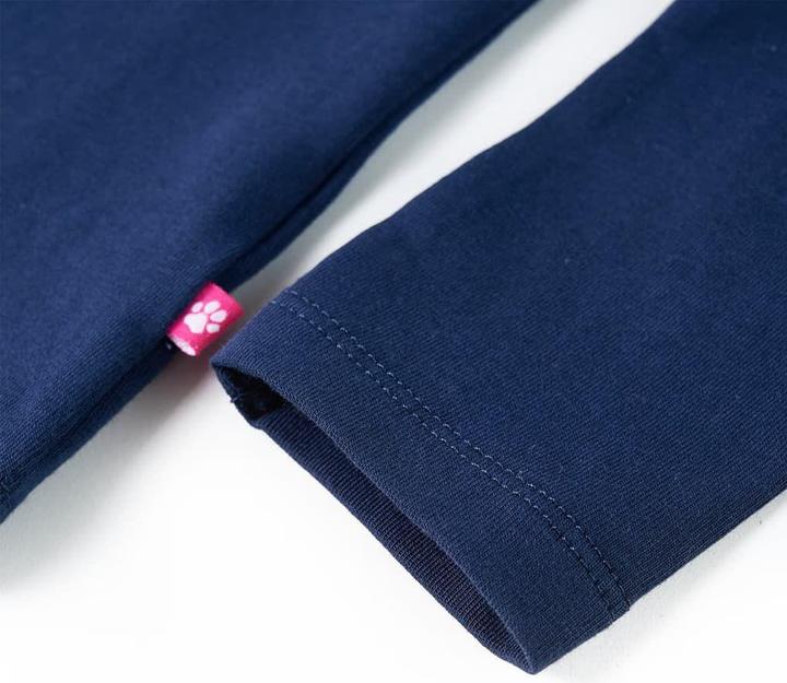 Produktbild VidaXL Kinder-Langarmshirt Marineblau 128,Material: 95 % Baumwolle (128)