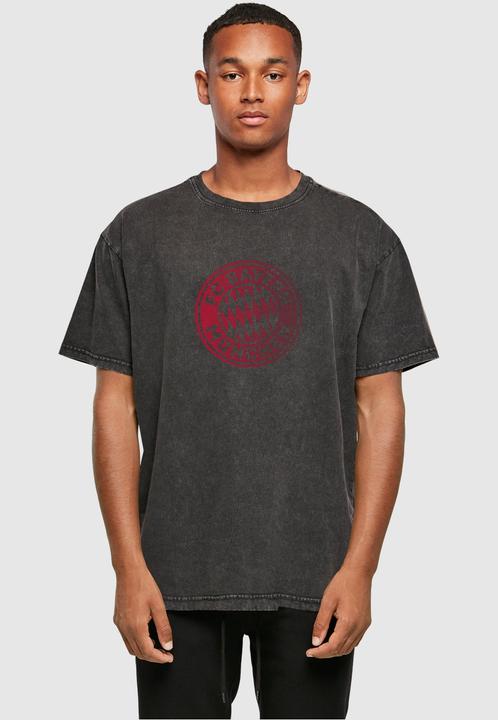 Produktbild FC Bayern München Logo GR Acid Washed Heavy Oversize Tee - 116965 (S)