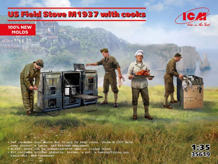 Image du produit ICM US Field Stove M1937 with cooks (100% new molds)