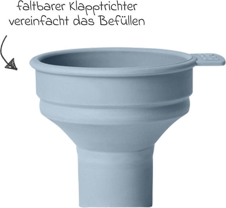 Immagine prodotto Bibs Bottiglia anticolica in silicone 270 ml a flusso medio per bambini blu (270 ml)