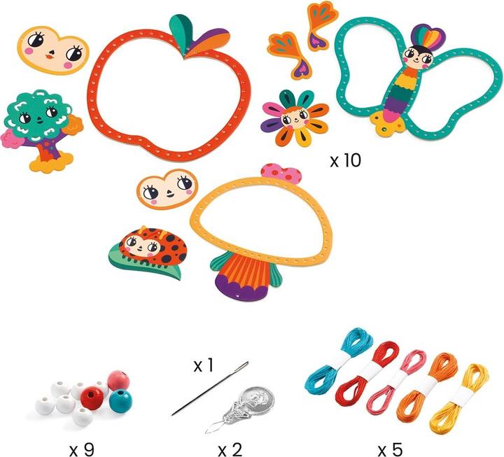 Produktbild Djeco Kreative String Art - Garten