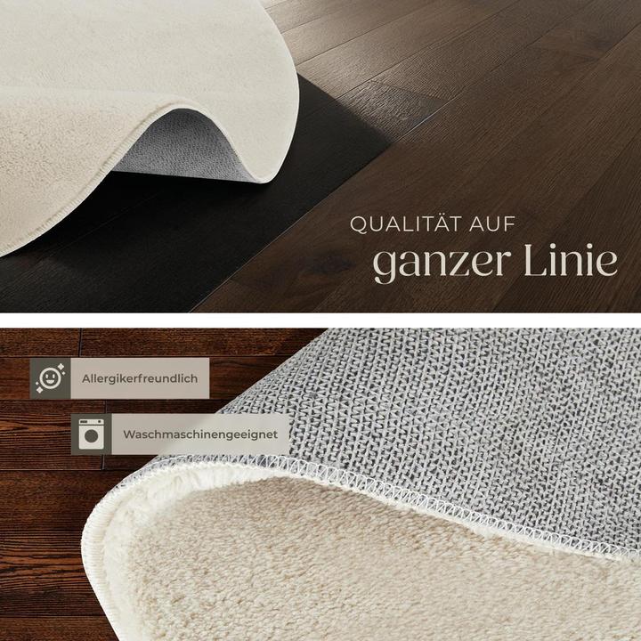 Produktbild tectake Kurzflorteppich Soft Zone (120 x 120 cm)