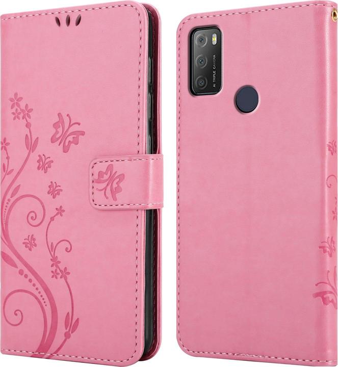Actual product image Cadorabo Flower Book cover (Alcatel 1S (2021), Alcatel 3L)