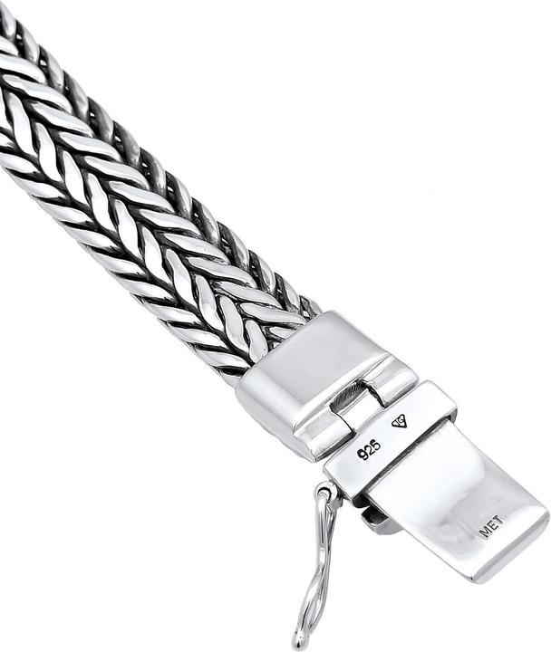 Produktbild Kuzzoi Armband Herren Kastenverschluss Cool Basic 925 Silber (19 cm, 925er Silber)