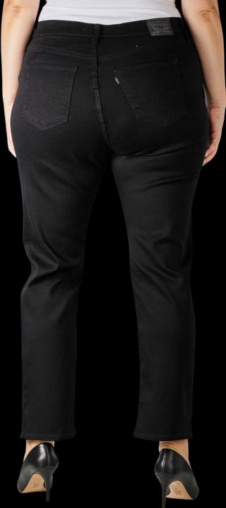Actual product image Levis 724 Jeans High Rise Straight Plus Size soft black (W44/L32)
