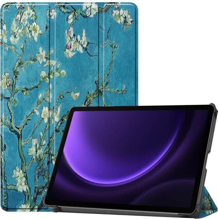 Actual product image Cover-Discount Galaxy Tab S9 FE - Tri-fold Smart Case Blossoms (Galaxy Tab S9 FE)