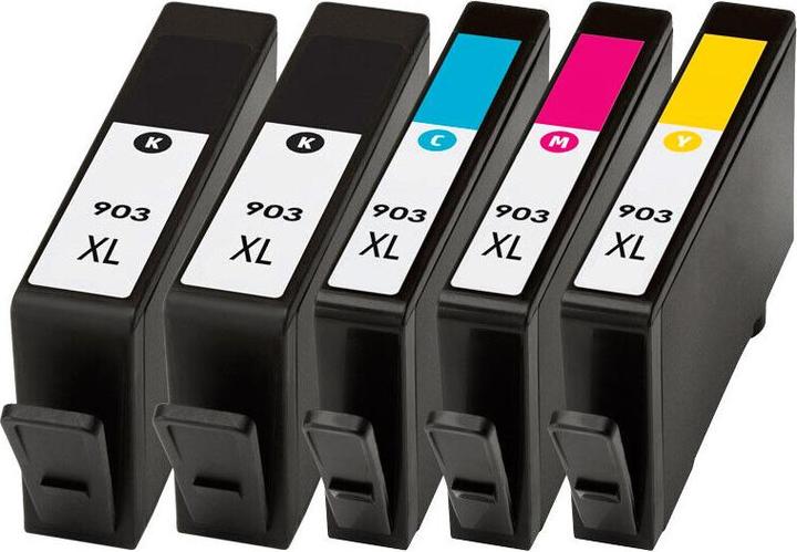 Produktbild Druckfuxx 5x TINTE PATRONEN 903-XL für HP OfficeJet 6950 6960 6962 6968 6970 697