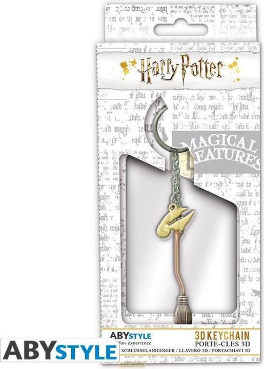 Actual product image Abysse Harry Potter 3d Nimbus Keychain