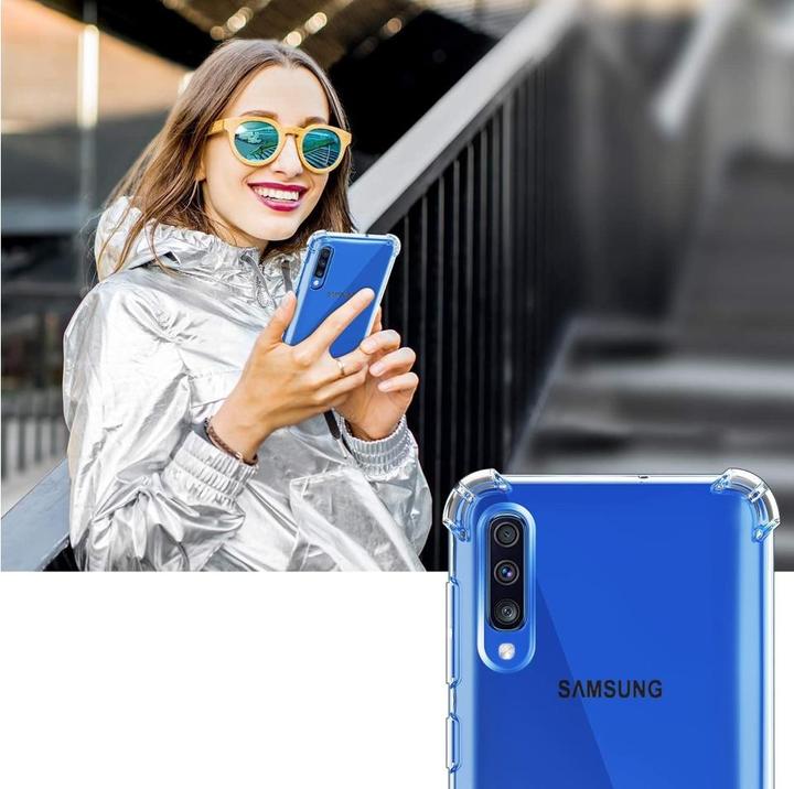 Produktbild Screenguard Samsung Galaxy A70 Hülle Crystal Soft Airbag Bumper (Samsung Galaxy A70)