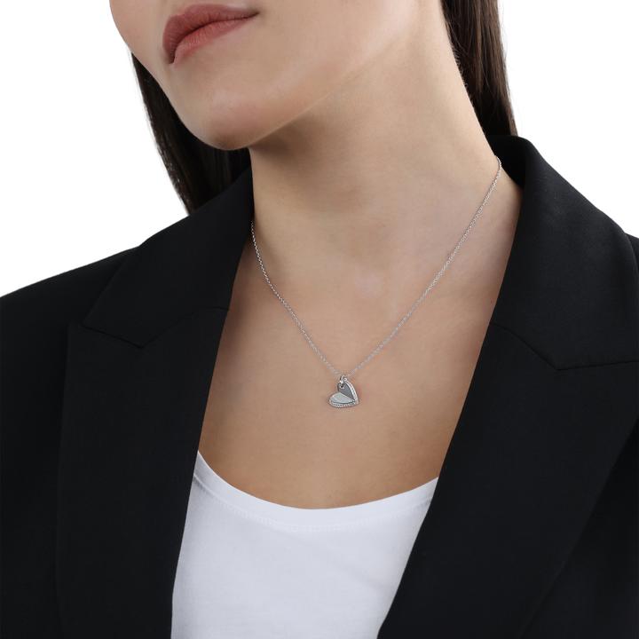 Actual product image S.Oliver Necklace for ladies, 925 Sterling Silver, Zirconia (synth.) | Heart (925 silver, 42 cm)
