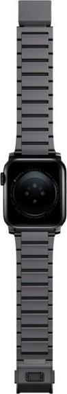 Produktbild Nomad Armband Aluminium Apple Watch Gray (21.5 mm, grade N52 magnet, Edelstahl 316, Aluminium)
