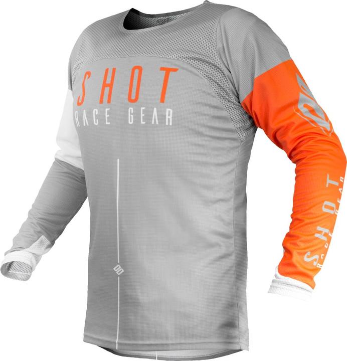 Produktbild Shot AEROLITE ALPHA Jersey grau-orange XXL (XXL)